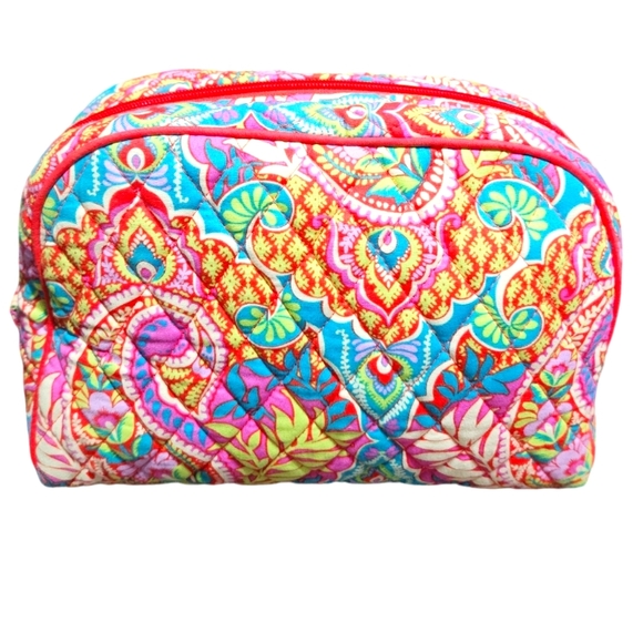 NWT Vera Bradley Folkloric Foral Quilted Bag Large, "Print Paisley in Paradise" - Picture 4 of 6